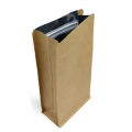 COFFEE PACKAGING FOIL LINED KRAFT BOX POUCH WITH SIDE ZIPPER 