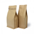 COFFEE PACKAGING FOIL LINED KRAFT BOX POUCH WITH SIDE ZIPPER 