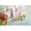 CLEAR CELLO BAGS WITH CUSTOM PAPER CARD 