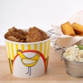 85OZ 5LB PAPER CHICKEN BUCKET WITH LID 