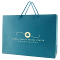 CUSTOM LOGO PRINTING PAPER SHOPPING BAG WITH ROPE HANDLE 